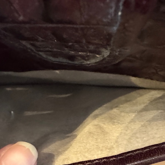 Gorgeous Vintage Brahmin Duxbury Satchel – Brown Croc Embossed Leather Handbag - Picture 10 of 10